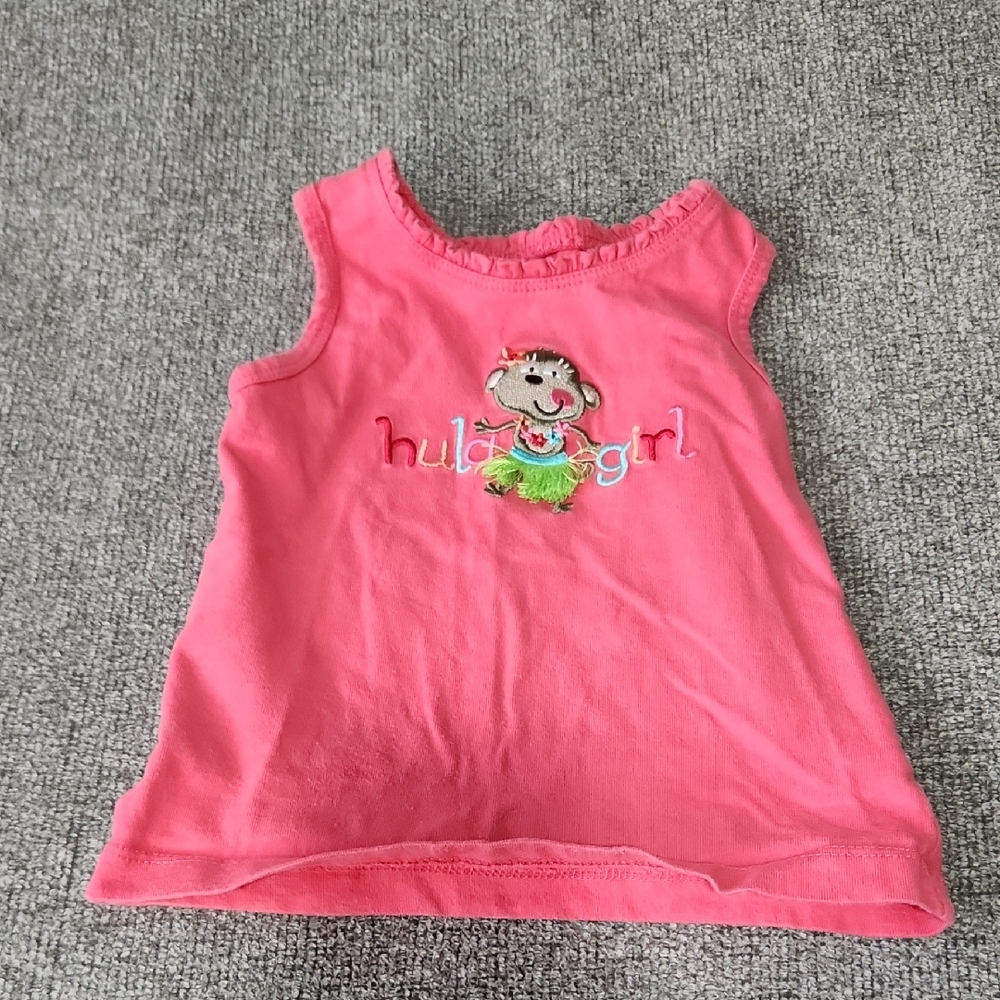 Jumping Beans Pink Hula Girl Tank Top
